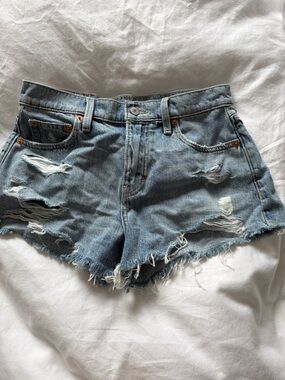 Lucky Brand Distressed Light Blue Denim Cutoff Shorts